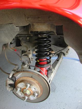 Here's what the new shock looks like installed